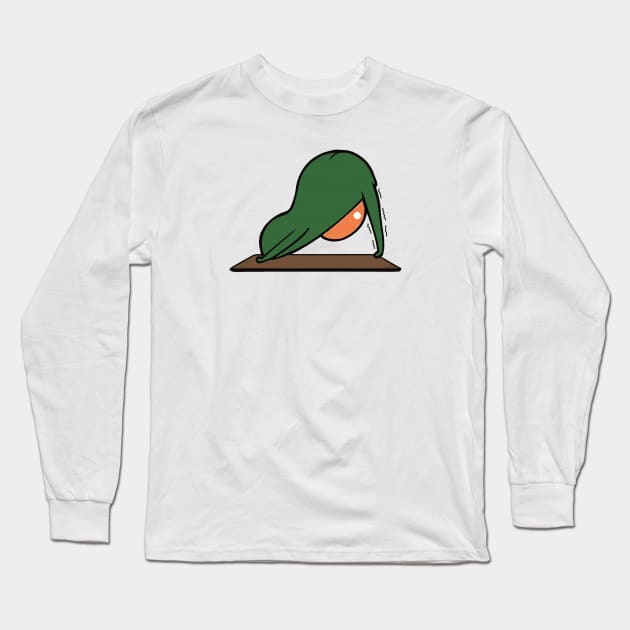 Avocado Yoga Long Sleeve T-Shirt by MasutaroOracle